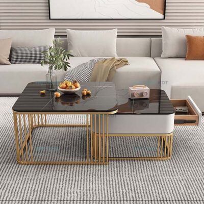 Ban Tra Sofa Doi Mat Kinh Gia Da