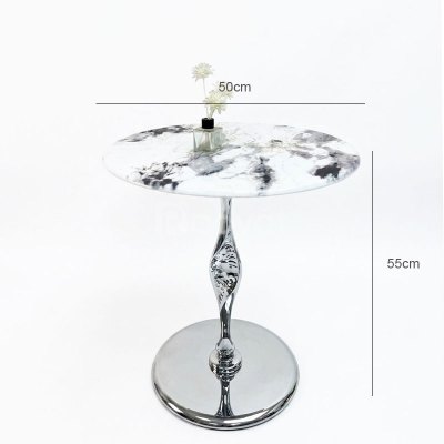 Bàn trà decor mặt đá tròn 50cm VN-AK150A 5 b47cf3ca 1782720994
