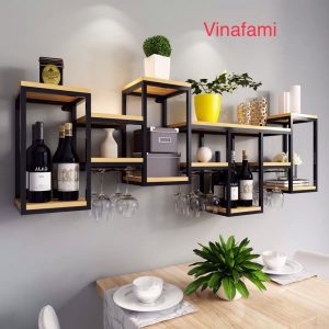 Alternative view of Kệ Rượu Treo Tường VNKRT21