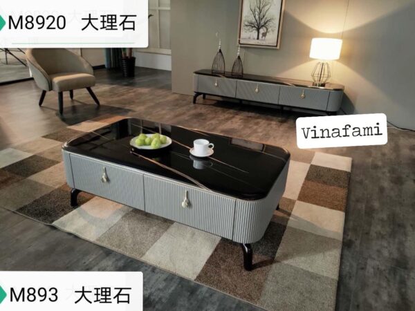 bàn trà mặt kính VNB078T