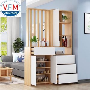 Kệ trang trí - Vách ngăn phòng khách VNPK1012