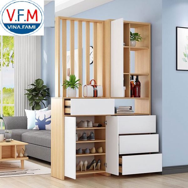 Kệ trang trí - Vách ngăn phòng khách VNPK1012