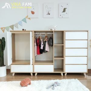 Tủ Quần Áo Trẻ Em VNK059A