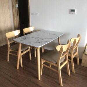 Alternative view of Bộ bàn ghế ăn mango 4 ghế BA07