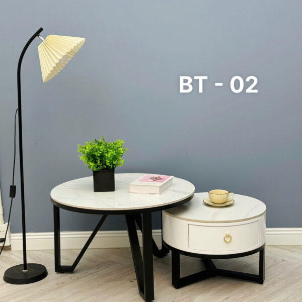 Bàn trà đôi mặt đá Ceramic cao cấp VN-AKBT02