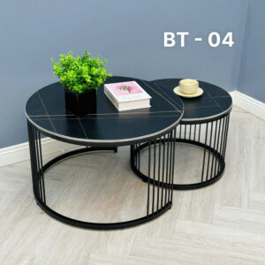 Bàn trà đôi mặt đá Ceramic cao cấp VN-AKBT04