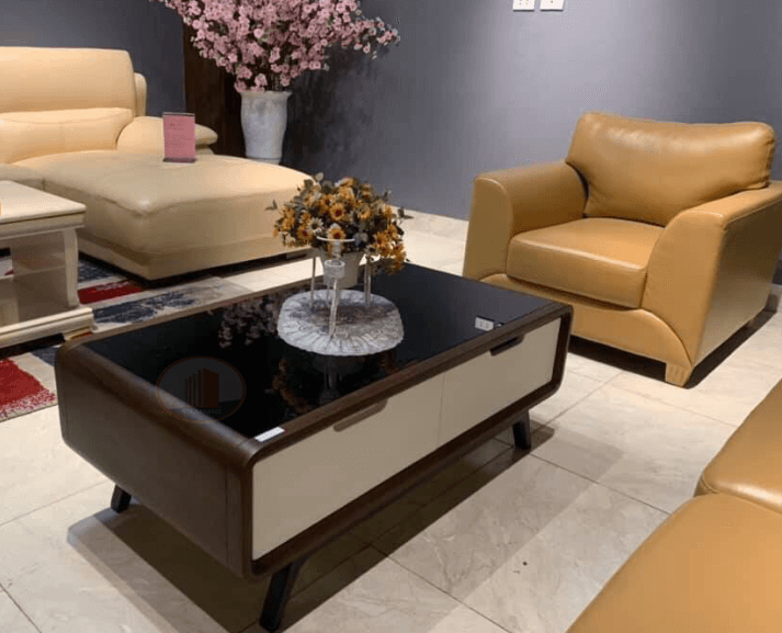 Bàn sofa gỗ tần bì vuông độc đáo