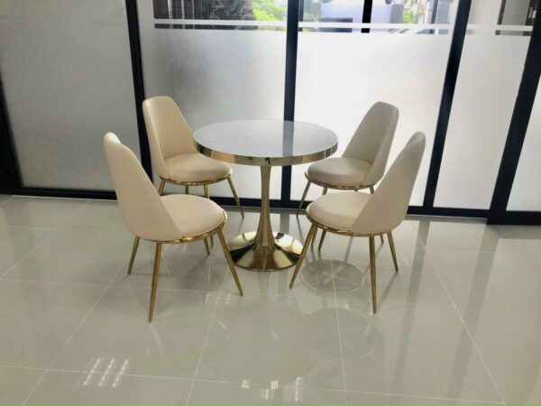 Bộ Bàn Ăn Tròn 4 ghế nhập khẩu VN31