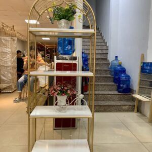 Alternative view of Kệ lồng chim vuông mặt gỗ 4 tầng VNF02