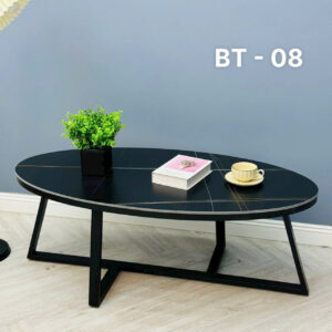 BÀN TRÀ OVAL MẶT ĐÁ CERAMIC VN-AKBT08