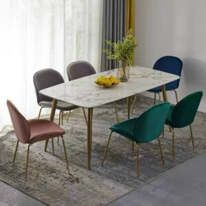 Alternative view of Ghế ăn nệm nhung cao cấp Gubi