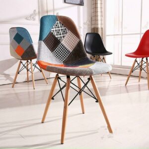 Ghế thổ cẩm không tay chân gỗ PVA01DP