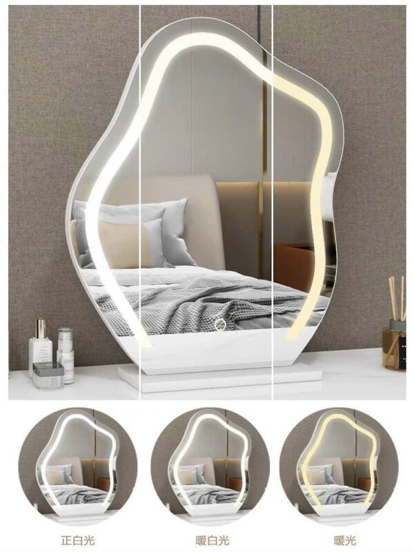Gương trang điểm đèn led l- gương sóng GL02