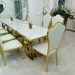 Alternative view of Ghế ăn inox Queen