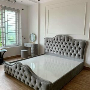 Alternative view of Giường bọc nỉ kiểu dáng sang trọng VNGN03