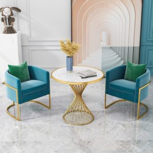 Alternative view of Bàn cafe chân xoắn mạ vàng PV-B42