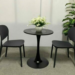 Bàn Cafe Tulip mặt nhựa đúc lỗ PVB9A