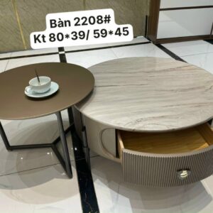 Bàn trà đôi đá tự nhiên VN-K2208