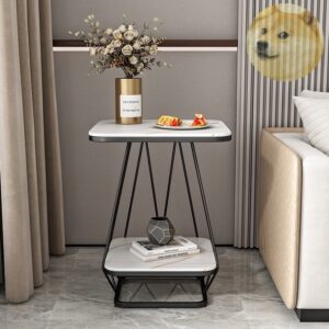 Bàn góc sofa - bàn tab trang trí 2 tầng BTT03