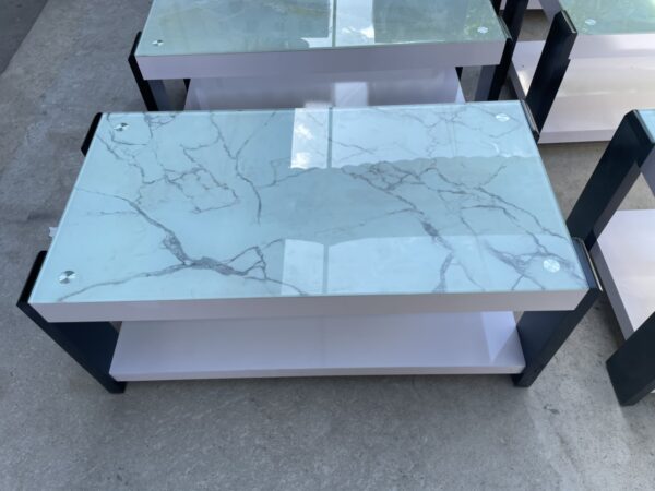 Bàn sofa chữ nhật VNB009A mặt kính 3D
