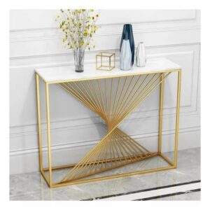 Bàn tab trang trí chữ nhật mặt đá cao cấp BTCN08