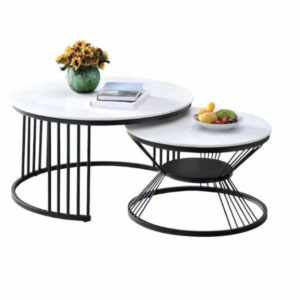 Alternative view of Bàn Trà Đôi Mặt Đá BTĐ008