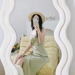 Alternative view of Gương lượn sóng gương decor quán cafe/ phòng ngủ dáng hạt đậu soi toàn thân phong cách bắc âu GTT01