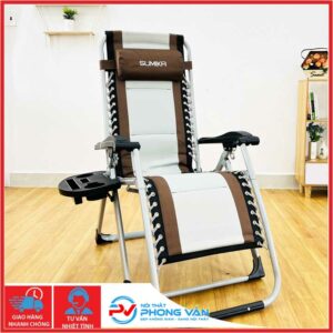 Ghế xếp thư giãn SUMIKA 139 - Khóa kim loại, tải trọng 300kg, có đệm
