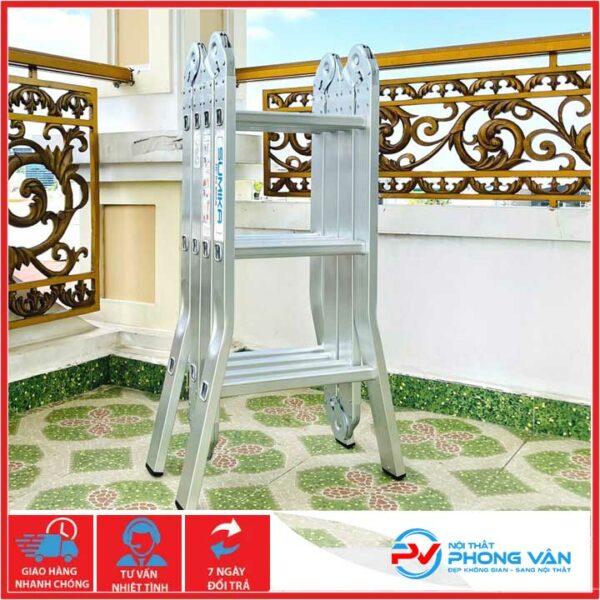 Thang nhôm gấp 4 đoạn Sumika SK603