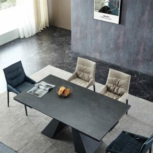 Alternative view of Bộ Bàn Ăn Thông Minh Rút Gọn Mặt Đá Cao Cấp VN38 (Gồm 6 ghế)