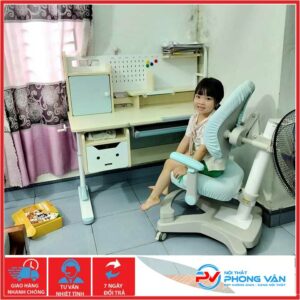 Bộ bàn ghế học sinh chống gù VinaKids PVS03-CO7