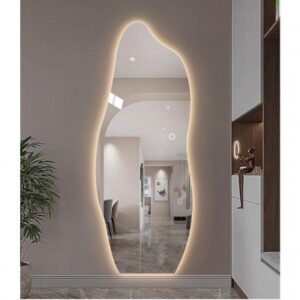 Gương Toàn Thân Hình Hạt Đậu Cảm Ứng Led Cao Cấp MOR MIRROR NV-GS01