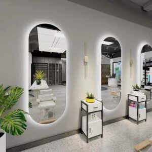 Alternative view of Gương Toàn Thân Hình Oval Đèn Led Cao Cấp VN-GS06