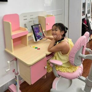 Alternative view of Bộ bàn ghế học sinh chống gù AngelKids PVA23-CO2 size 95cm