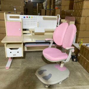 Alternative view of Bộ bàn ghế học sinh thông minh chống gù VinaKids PVS03-CO6 size 1m2 gỗ tự nhiên