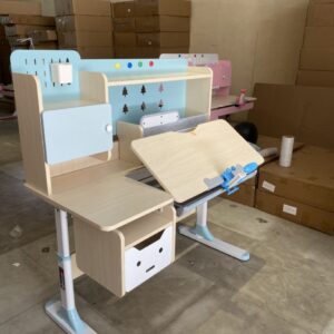 Alternative view of Bộ bàn ghế học sinh thông minh chống gù AngelKids PVS08-CO2 size 1m2 gỗ tự nhiên