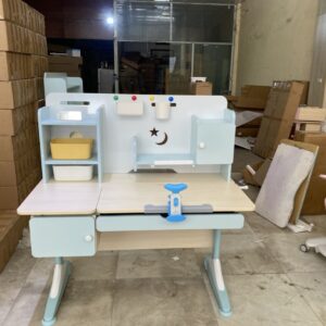 Alternative view of Bộ bàn ghế học sinh thông minh chống gù AngelKids PVS09-CO3 size 1m2 gỗ tự nhiên