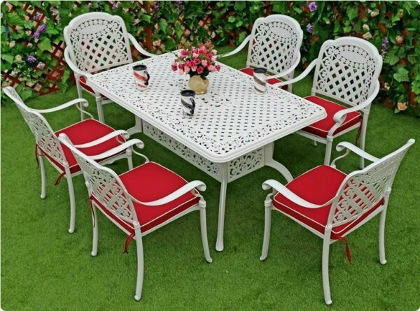 BỘ BÀN GHẾ ĂN NHÔM ĐÚC NHẬP KHẨU CAO CẤP VN-ND001