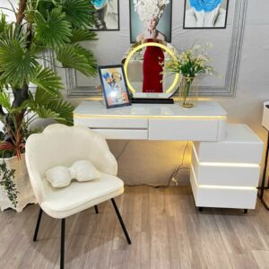 Alternative view of BÀN TRANG ĐIỂM ĐÈN LED MẶT ĐÁ NHẬP KHẨU CAO CẤP VN-BTDN3001