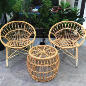 BỘ BÀN GHẾ NGOÀI TRỜI , BÀN GHẾ MÂY NHỰA VN-BC004