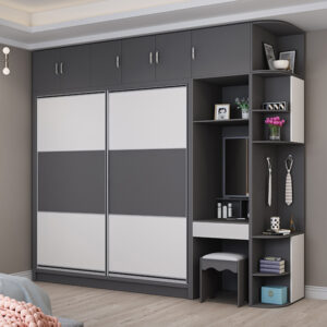 Tủ quần áo kèm kệ trang trí VN-TQA121