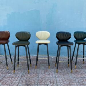 Alternative view of Ghế quầy bar cao nệm xoay 360 NP701