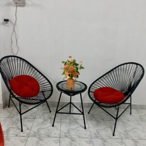 Alternative view of BÀN GHẾ MÂY NHỰA , GHẾ BAN CÔNG VN-BC001