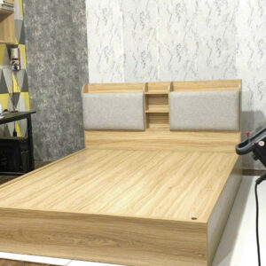 Alternative view of Giường ngủ gỗ công nghiệp có kệ VN-GN164