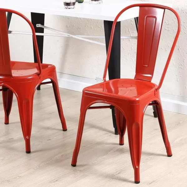 Ghế cafe tolix thấp có tựa lưng PV-S1518