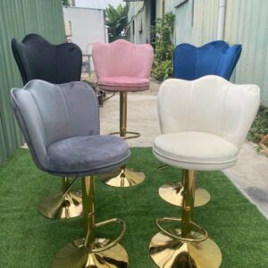 Ghe bar vuong mieng chan vang GOLD