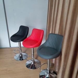 Alternative view of Ghế bar da không cúc GOLD05