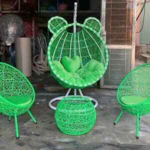 Alternative view of XÍCH ĐU MÂY NHỰA BAN CÔNG NGOÀI TRỜI , XÍCH ĐU TAI THỎ VN-XDT001