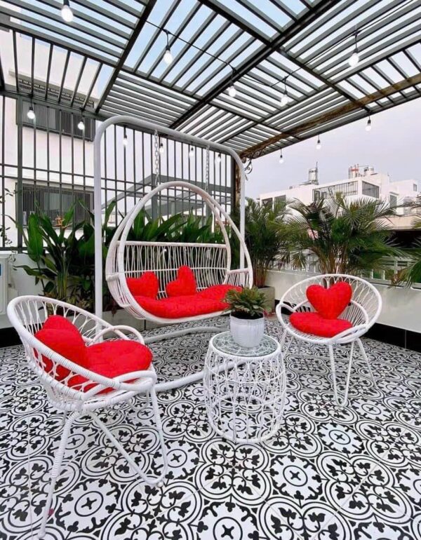 Combo xích đu sân vườn ngoài trời VN-CXD006