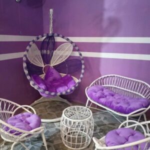 Alternative view of XÍCH ĐU MÂY NHỰA BAN CÔNG NGOÀI TRỜI , XÍCH ĐU CÁNH HOA VN-XDH002